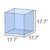 Rimless, Low-Iron Glass Aquarium 45-C (22.5 GAL) ADA Rimless Low-Iron Cube Garden Aquarium - Aqua Design Amano