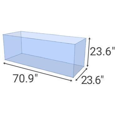 UNS 180U Ultra Clear Rimless Aquarium (156 GAL) - Ultum Nature Systems