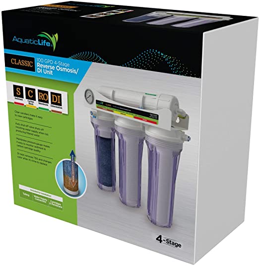 RO/DI Classic 4-Stage 100GPD Filter Unit - AquaticLife