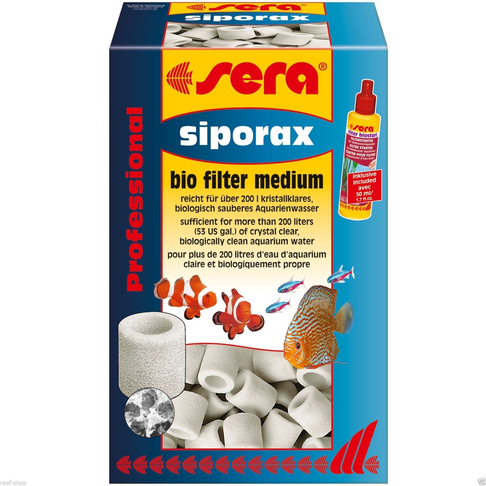 Siporax Sintered Glass Bio Filter Media - Sera