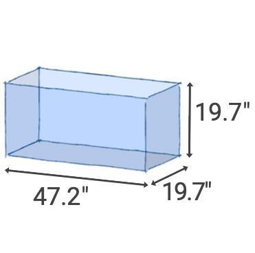 ADA 120-P (80 GAL) Rimless Low-Iron Cube Garden Aquarium - Aqua Design Amano