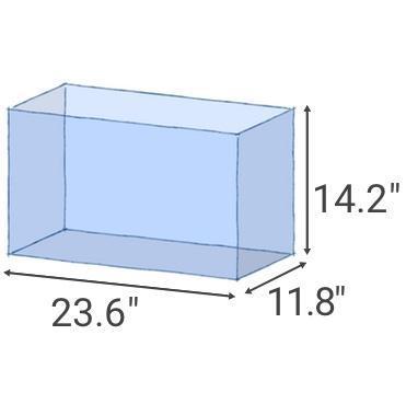 ADA 60-P (17 GAL) Rimless Low-Iron Cube Garden Aquarium - Aqua Design Amano