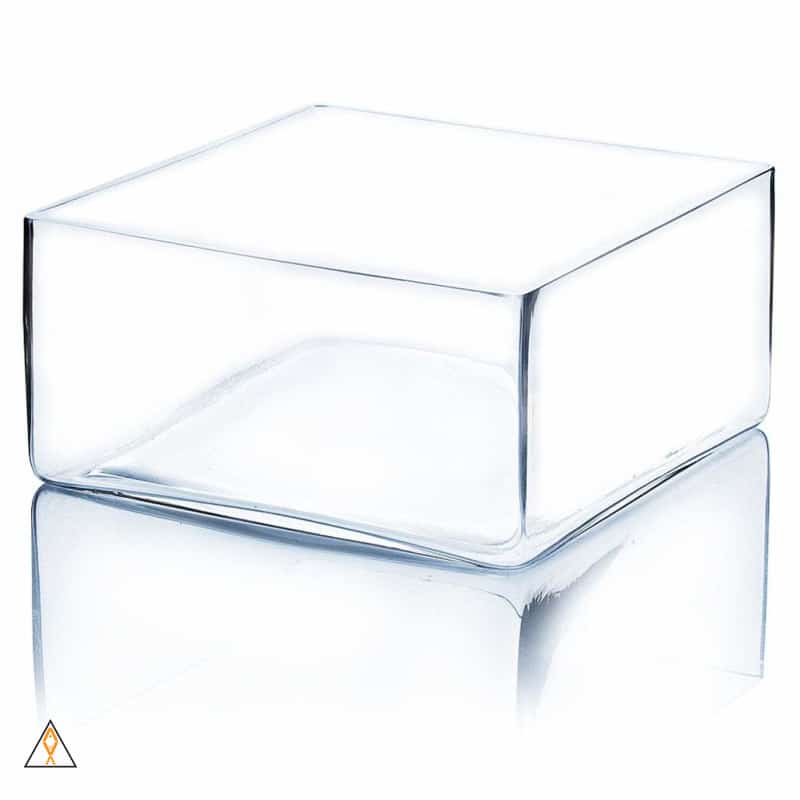 Glassware Glass Square Bowl (8"x8"x4")