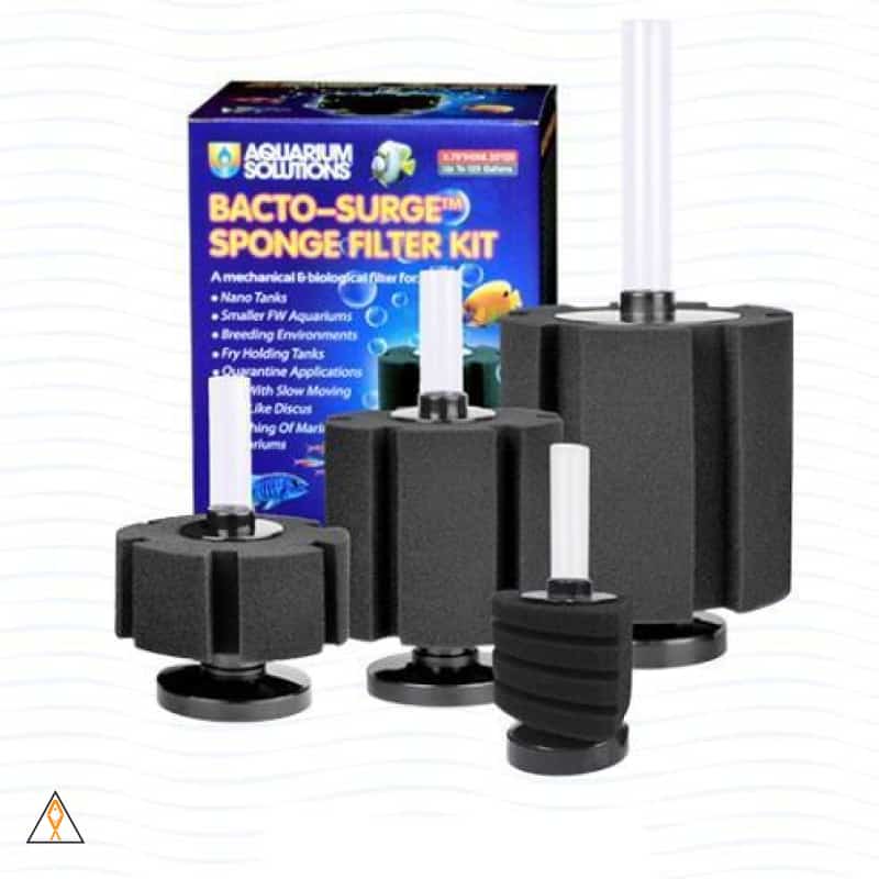 Action Sponge Filters Mini (up to 10 gallons) Bacto-Surge Biological Action Sponge Filters Kit Aquarium Solutions - Hikari