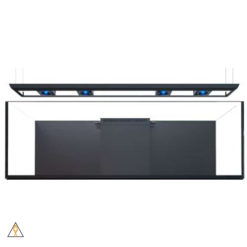 (R3XL900) ReefLED 90 (x4) + Black 72 - 80 (180 - 205 cm) Pendant + Adapter Tray REEFER + Mount Bundle - Red Sea