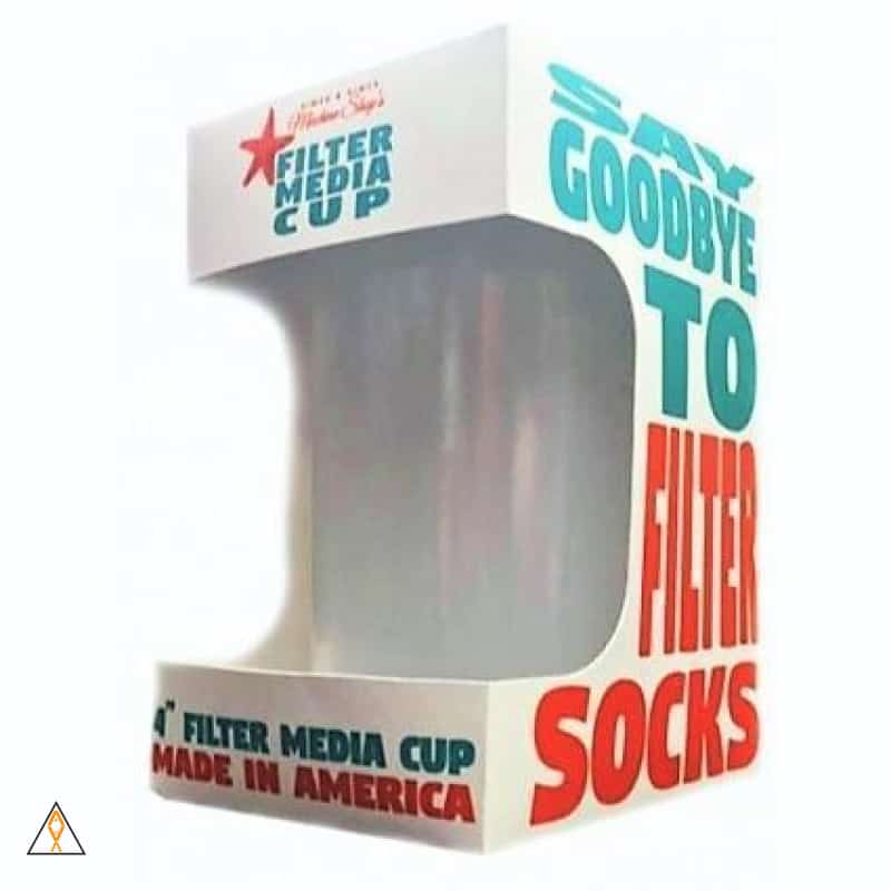 Aquarium Filter Cup High-Flow Filter Media Cup (4") - Rimer & Rimer