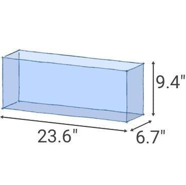 Serene Little (6.4 GAL) Rimless Glass Aquarium - Mr. Aqua Float Glass