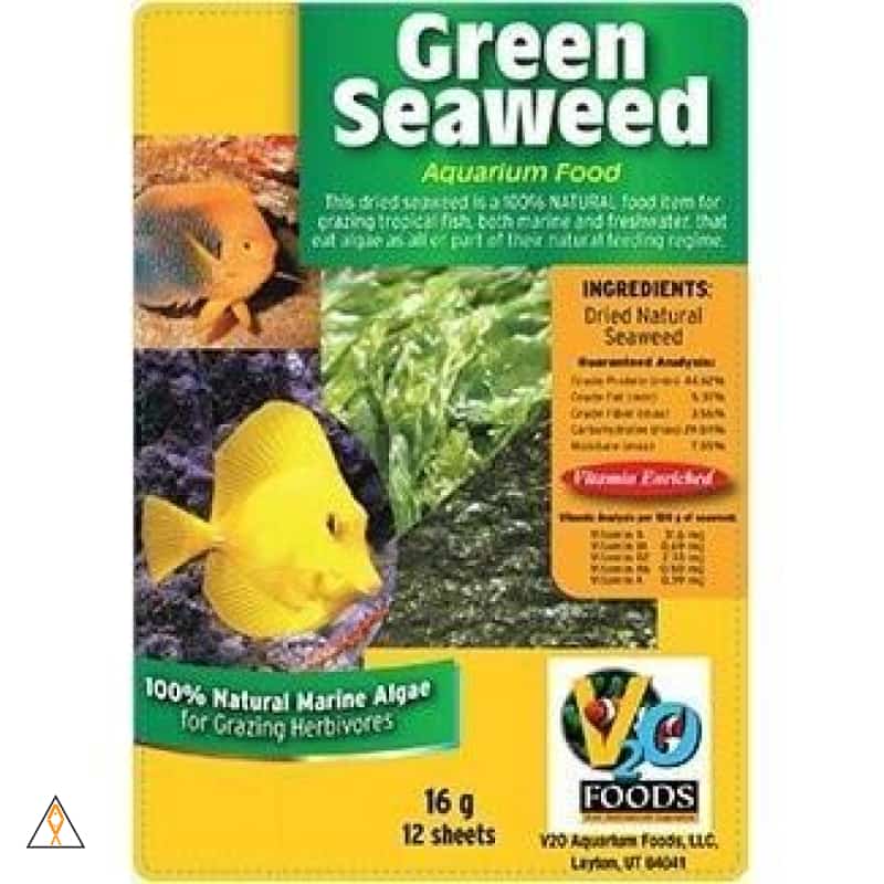 Fish Food Green Seaweed - V2O Aquarium Foods