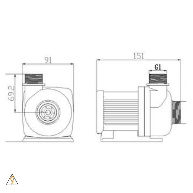 Circulation Pump Controllable DC Return Pump - Waveline